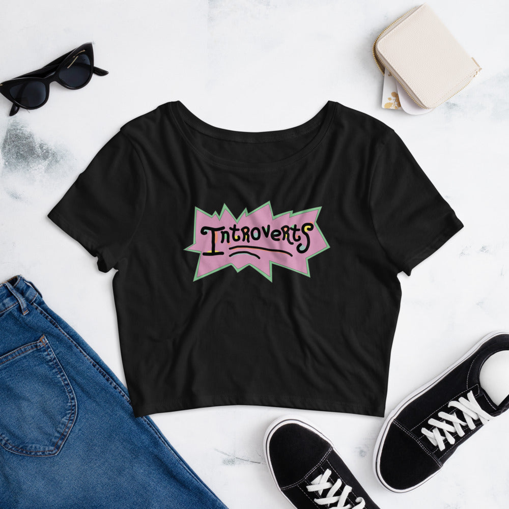 Introverts (Rugrats) - Women’s Crop Tee